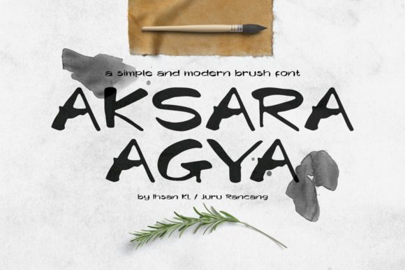 Aksara Agya: A Bold Display Font for Editorial Design