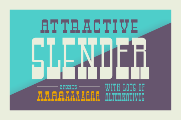 Attractive Slender: A Retro Display Font for Editorial Design