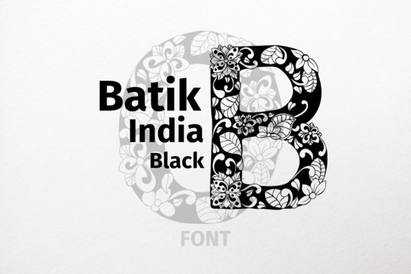 Batik India Black: A Display Font for Brand Identity