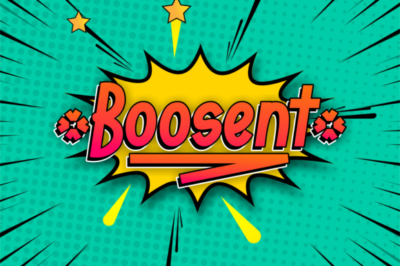 Boosent: A Cheerful Display Font for Editors