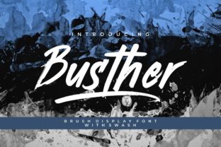 Busther: A Bold Display Font for Modern Editorial Design
