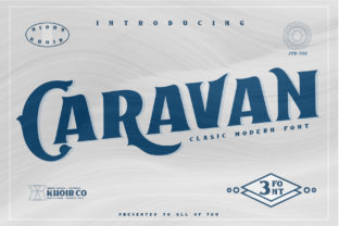 Caravan: A Vintage Display Font for Editorial Design