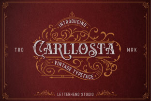 Carlllosta: A Vintage Display Font for Crafters