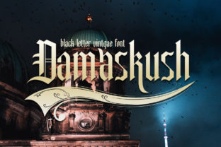 Damaskush: A Vintage Display Font for Branding