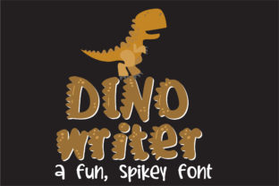 Dino Writer: A Playful Display Font for Bold Brands