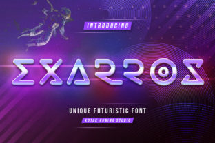 Exarros: A Futuristic Display Font for Modern Editorial Design