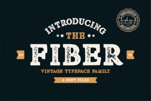 Fiber Font: A Bold Display Typeface for Crafters