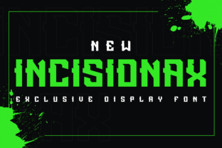 Incisionax: A Bold Display Font for Brand Identity