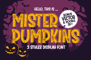 Mister Pumpkins: A Playful Display Font for Seasonal Campaigns
