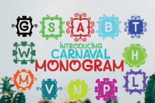 Monogram Carnaval: A Playful Display Font for Bold Campaigns