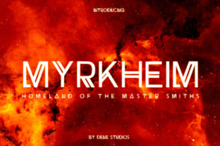 Myrkheim: A Futuristic Display Font for Bold Branding