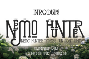 Nemo Hunter: A Whimsical Display Font for Bold Campaigns
