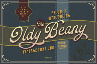 Oldy Beany Duo: A Vintage Display Font for Editorial Design