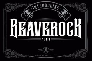 Reaverock: The Vintage Display Font for Branding