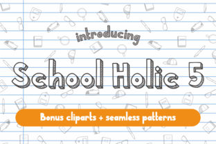 School Holic 5: A Playful Display Font for Editorial Design