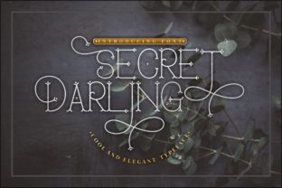 Secret Darling: A Vintage Monoline Font for Crafters
