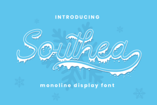 Southea Font: A Winter Display Typeface for Campaigns