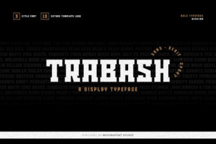 Trabash: A Bold Display Font for Modern Branding