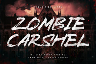 Zombie Carshel: A Bold Display Font for Crafters